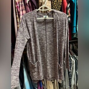Old Navy Women's Heathered Open Cardigan - Purple